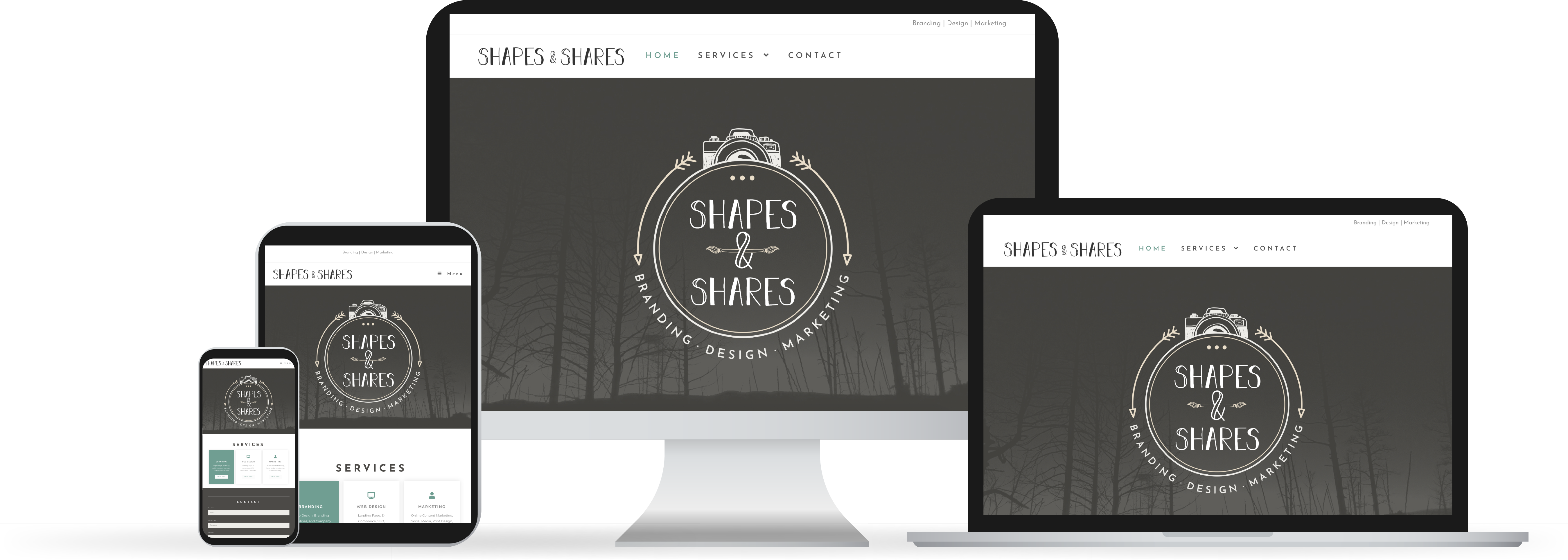 Web Design Shapes & Shares